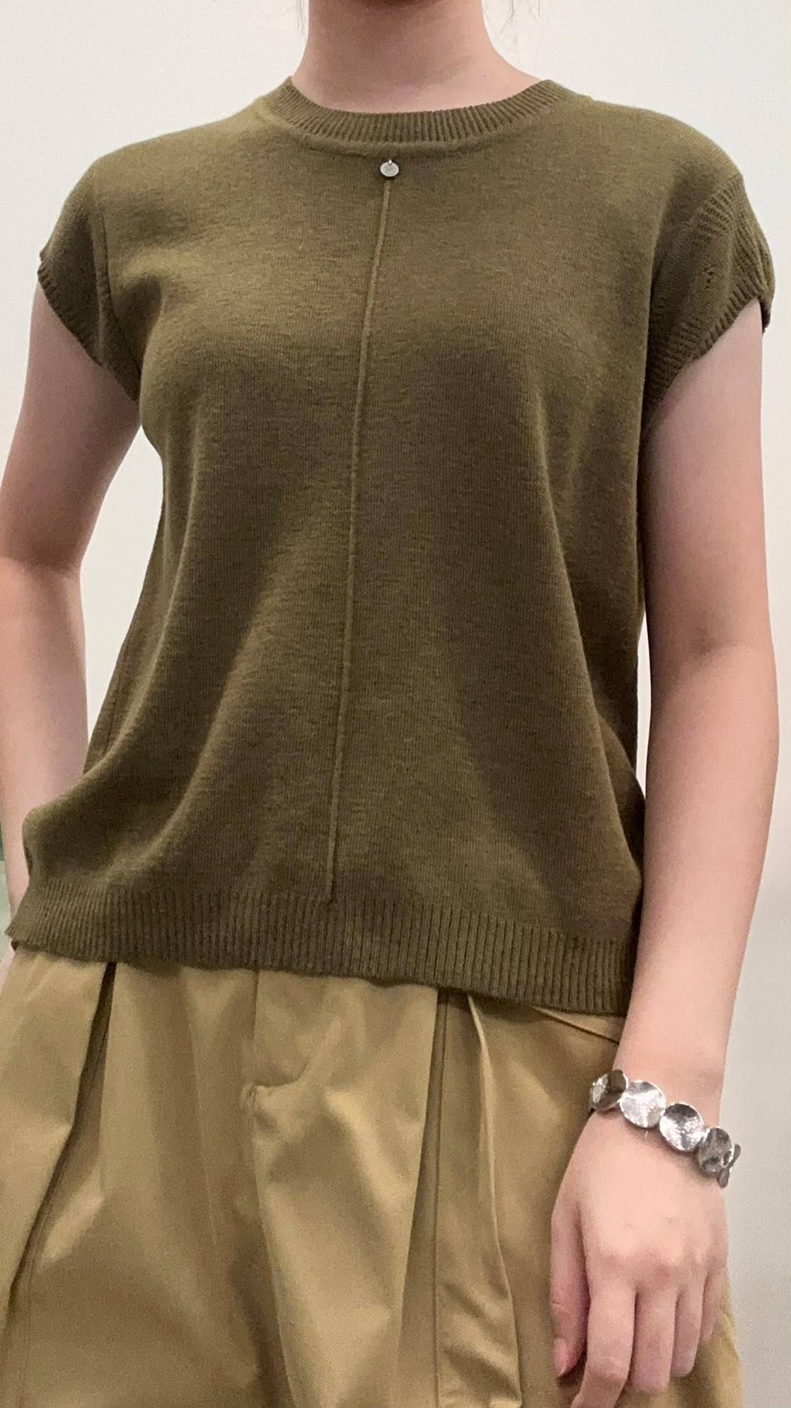 (D4738)Knitted Top