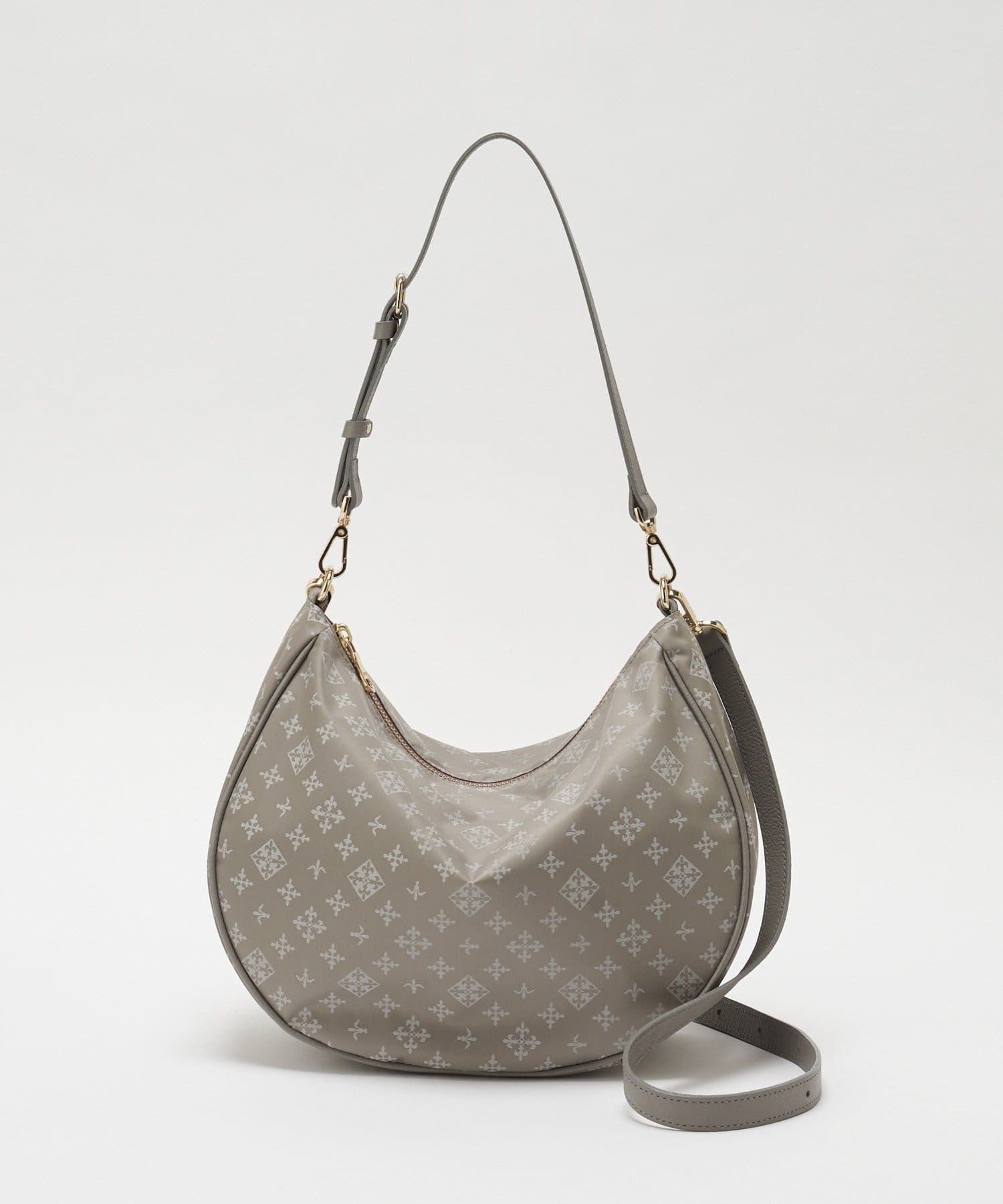 *4 - 6 Weeks* (90983) 2026 Russet Monogram Nylon Jacquard Round 2-Way Shoulder Bag
