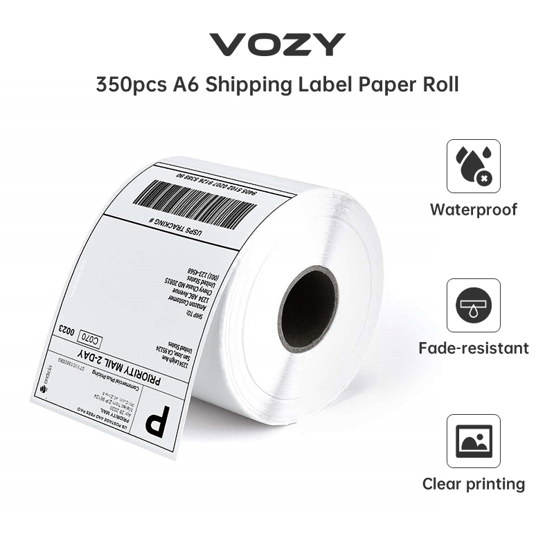 Waybill Thermal Sticker Roll A6 350pcs Express Carrier Waybill