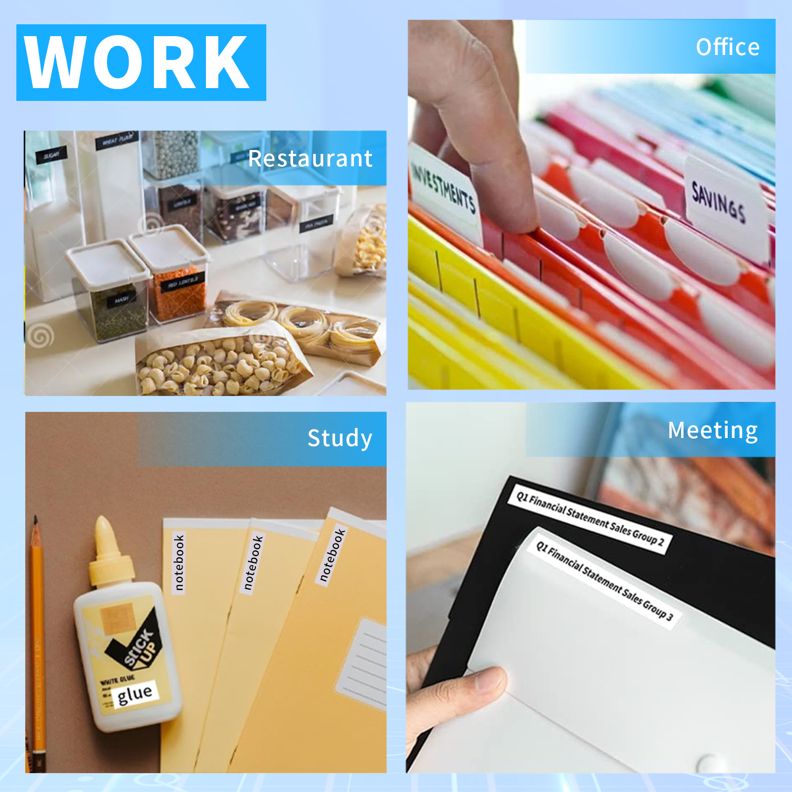 VOZY HP2 Portable Label Printer White Black Pink Green 12-15mm Width Cable Maker Tape Thermal Sticker