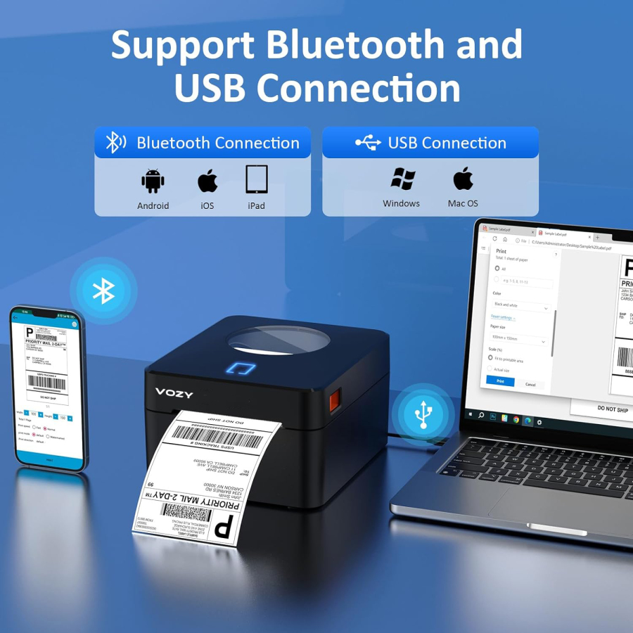 VOZY printer official website