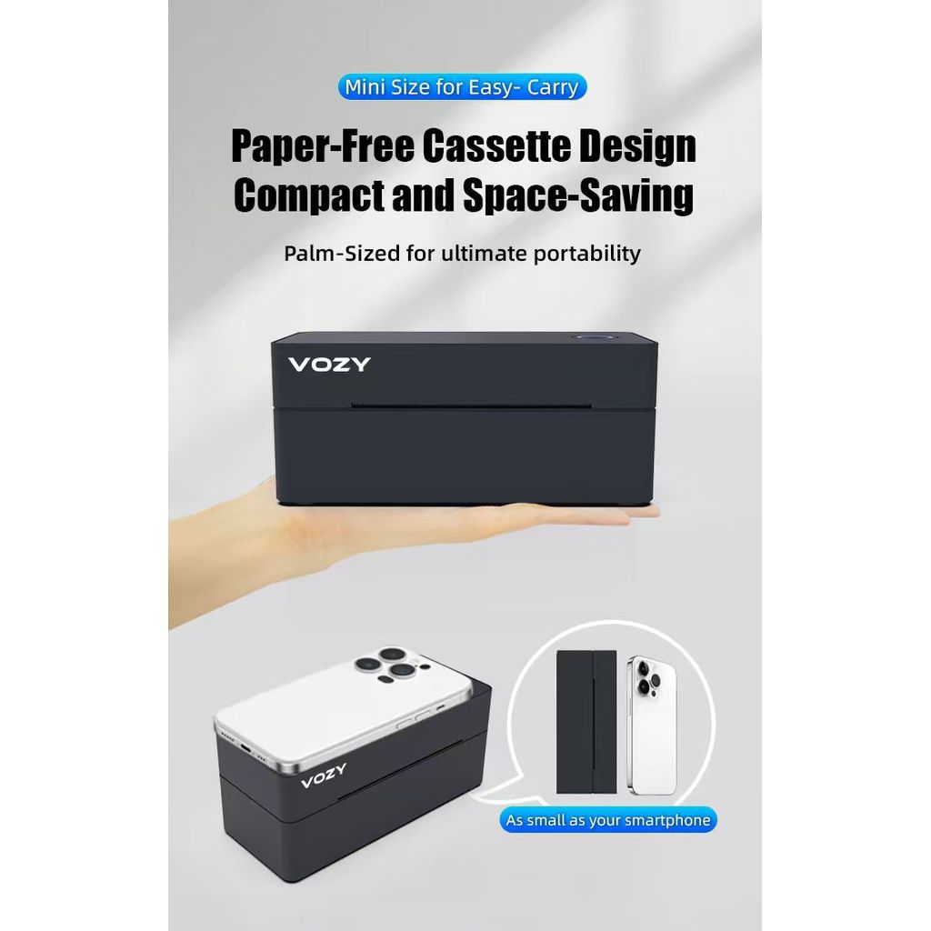 VOZY T5/T6/T7/T11 Waybill Printer Cellphone Bluetooth USB Thermal Sticker A6 Shipping Label Printer
