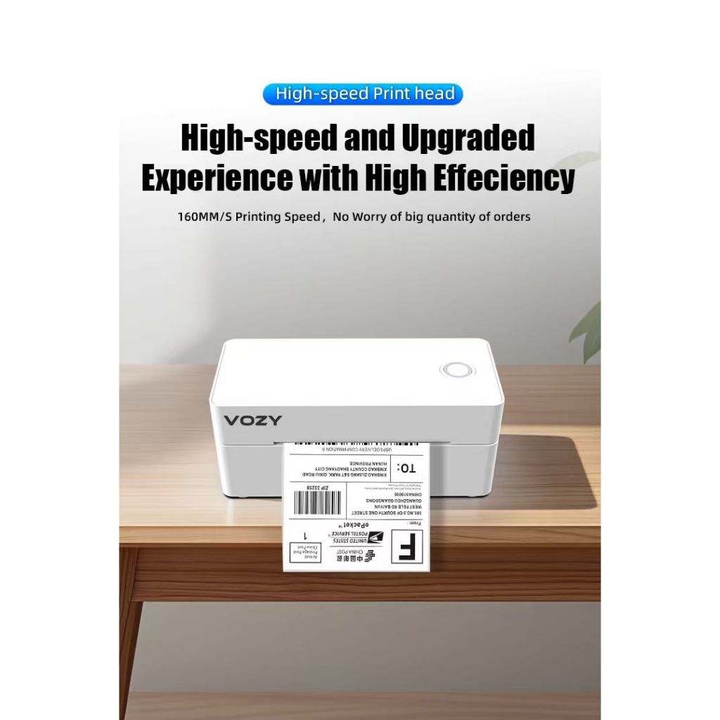 VOZY T5/T6/T7/T11 Waybill Printer Cellphone Bluetooth USB Thermal Sticker A6 Shipping Label Printer