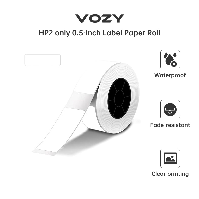 VOZY HP2 Label Paper Sticker selfadhesive Waterproof White Yellow Blue