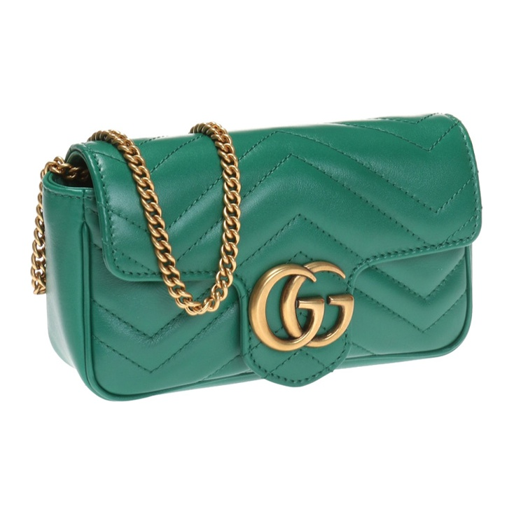GUCCI馬蒙双G徽標單肩斜挎包