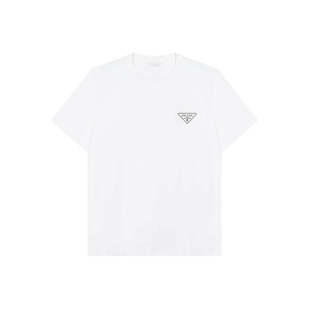 PRADA 字母印花圓領短袖