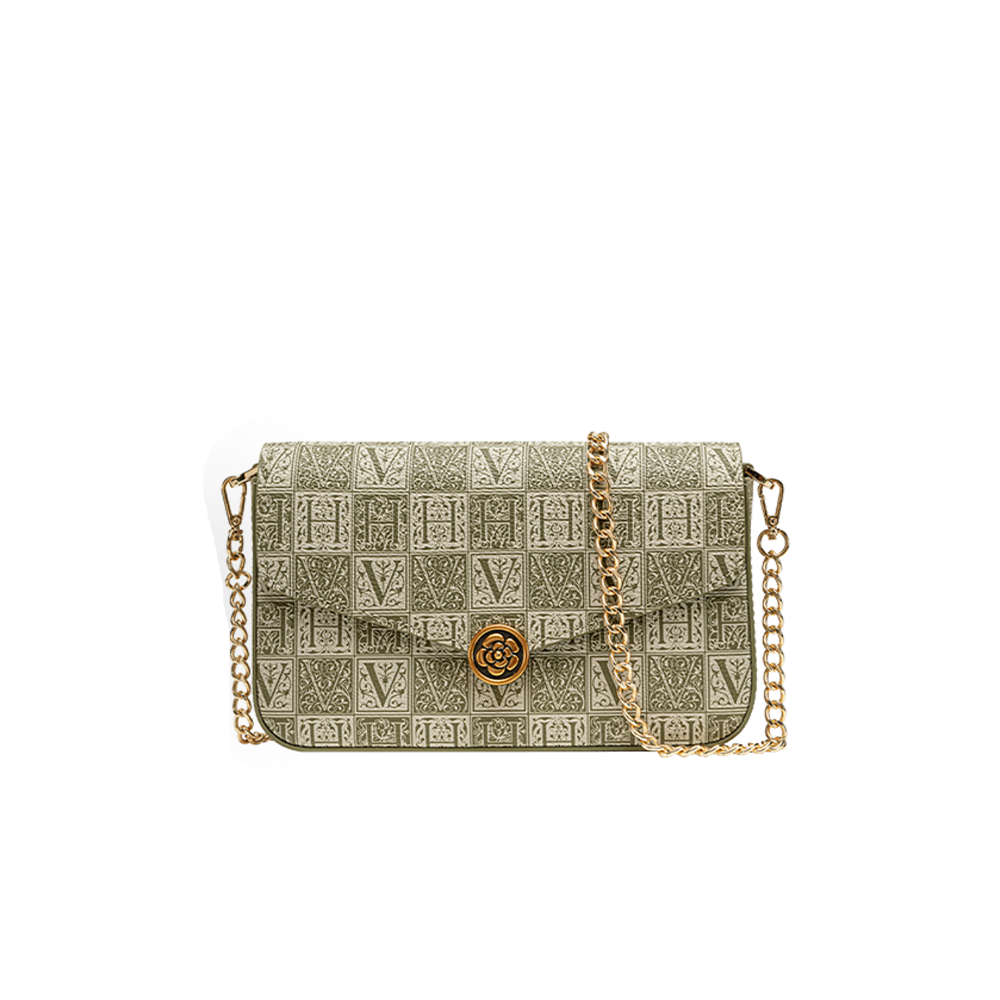 女包山茶花信封包包女式2025新款單肩斜背包老花鏈包