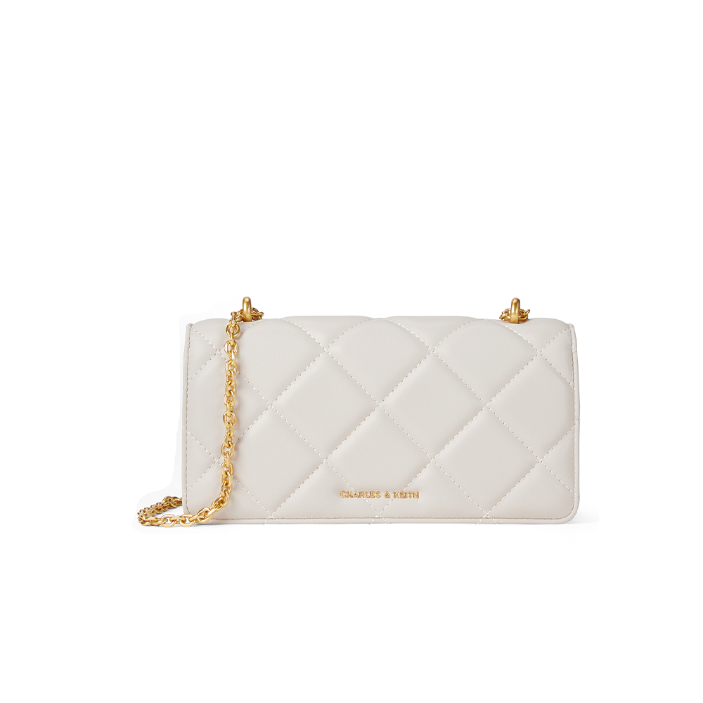 Candy&Kenny2025新款腋下小方包包女通勤菱格斜背包生日禮物