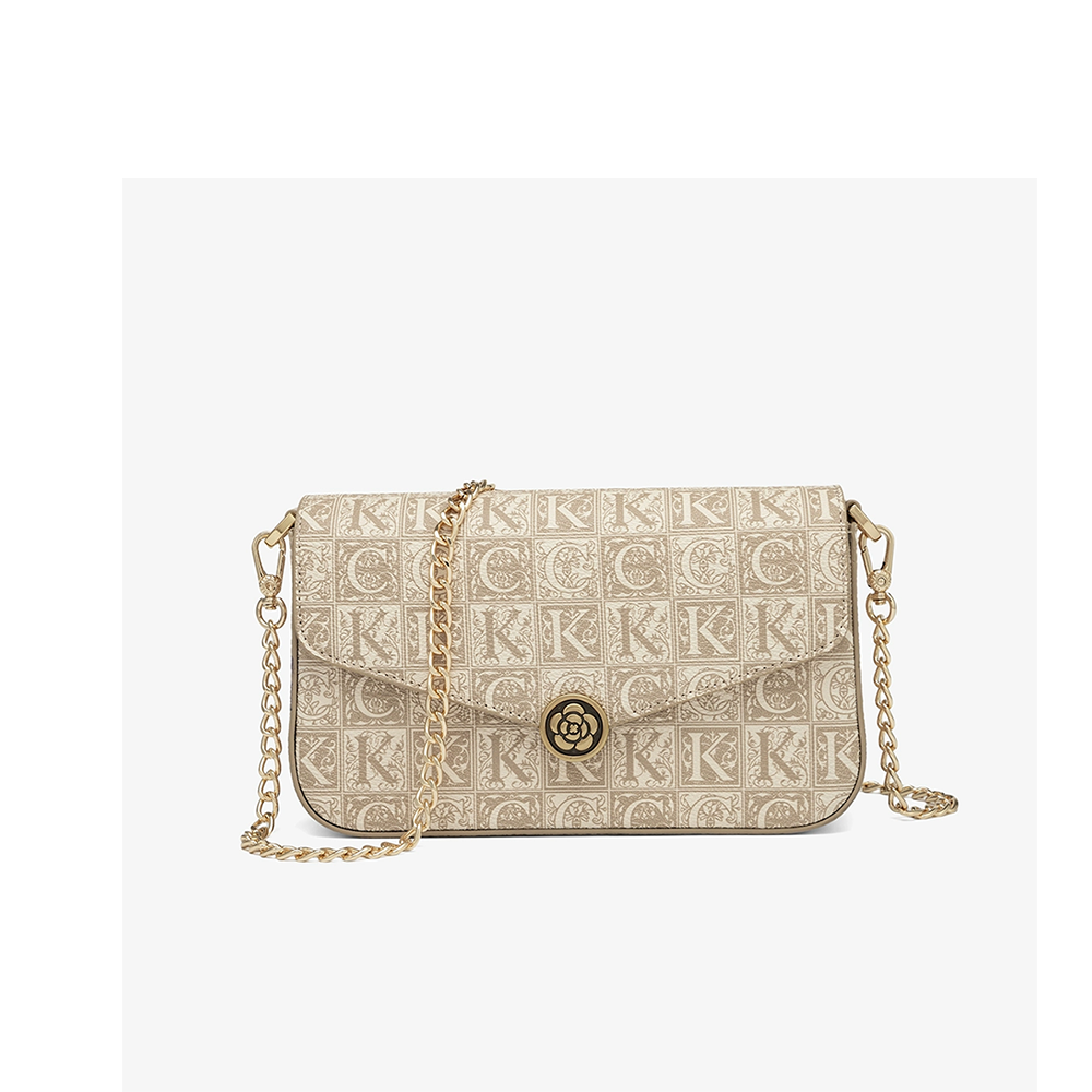 女包山茶花信封包包女式2025新款單肩斜背包老花鏈包