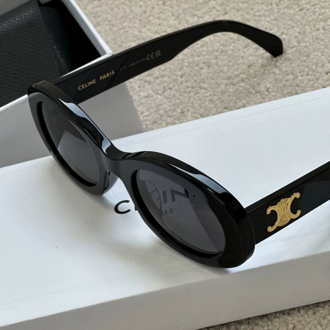 CELINE 橢圓形酷炫太陽鏡