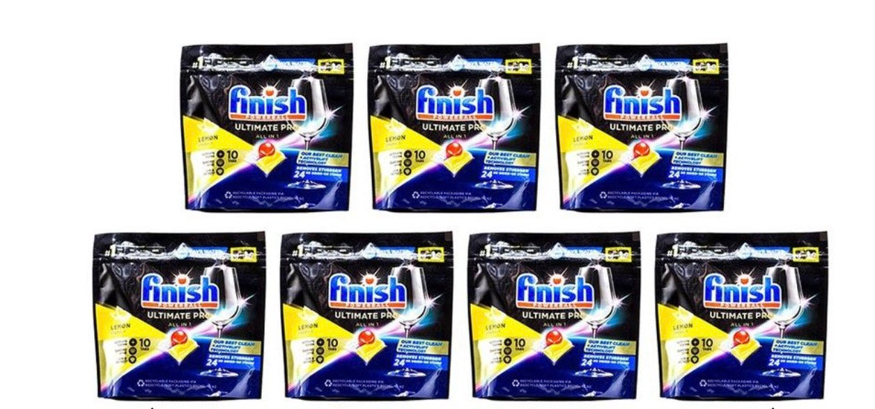 FINISH POWERBALL ULTIMATE PRO ALL IN 1 LEMON SPARKLE 10/pack x7