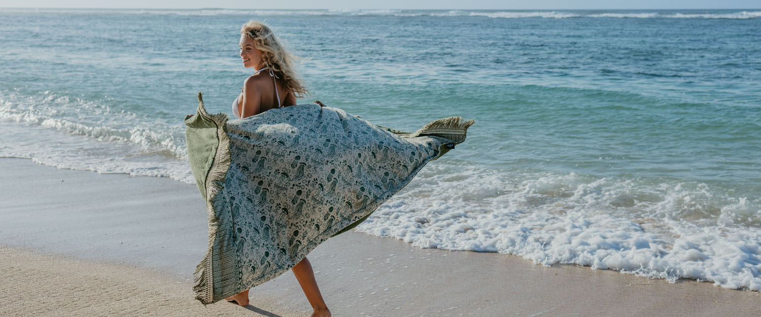 KIKULLO ビーチタオル Kykullo Unique Beach Towel
