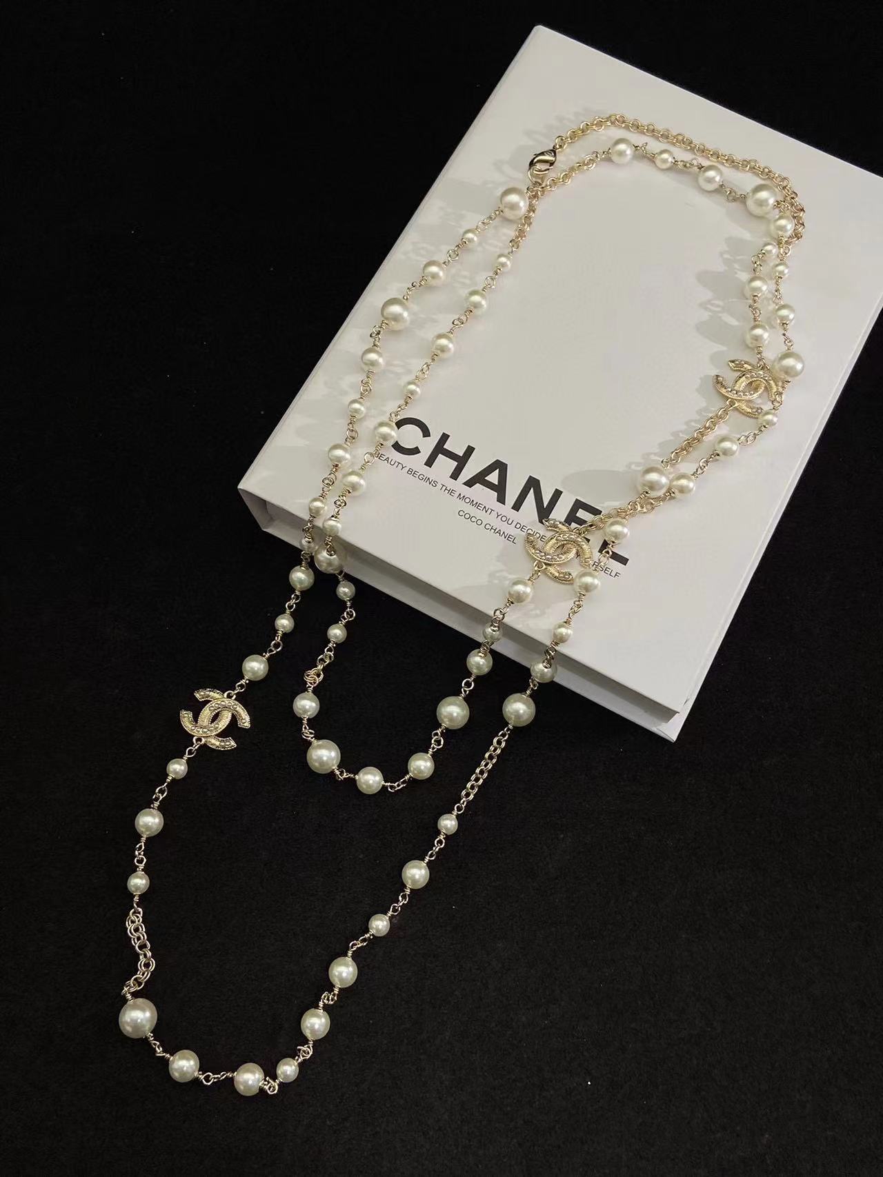 CHANE1 パールセーターチェーン【50％割引+送料無料】