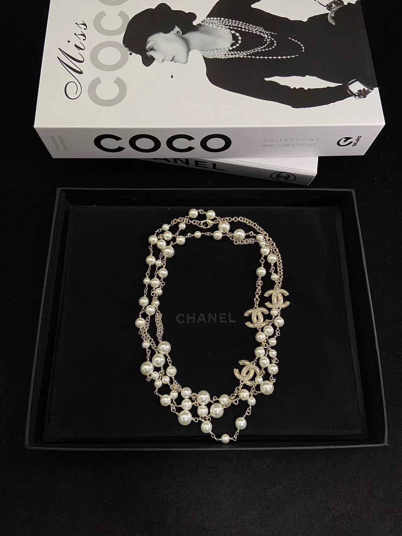 CHANE1 パールセーターチェーン【50％割引+送料無料】