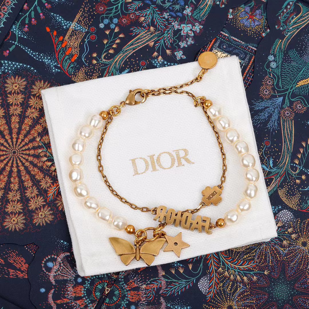 DI0R ボウパールブレスレット【50％割引+送料無料】