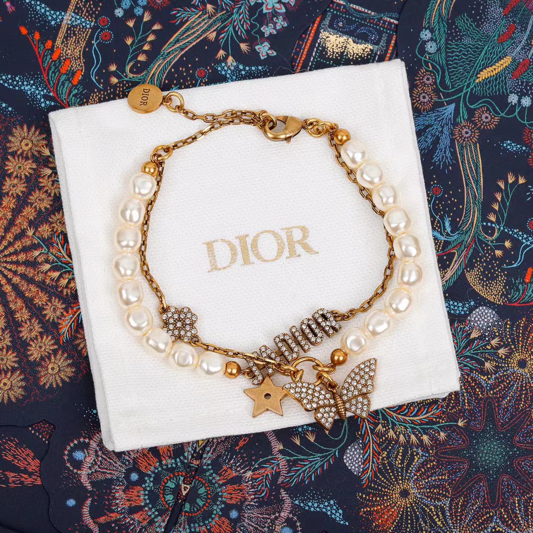 DI0R ボウパールブレスレット【50％割引+送料無料】