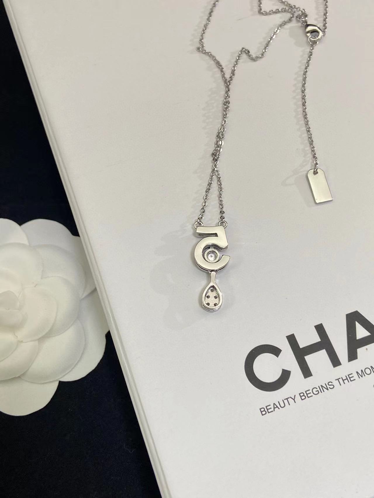 CHANE1 No.5 ダイヤモンド ピアス+ネックレス 2点セット【50％割引+送料無料】