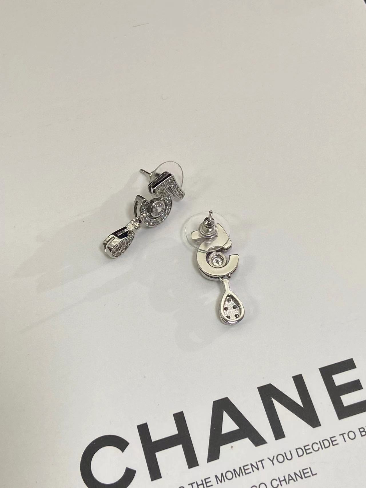 CHANE1 No.5 ダイヤモンド ピアス+ネックレス 2点セット【50％割引+送料無料】