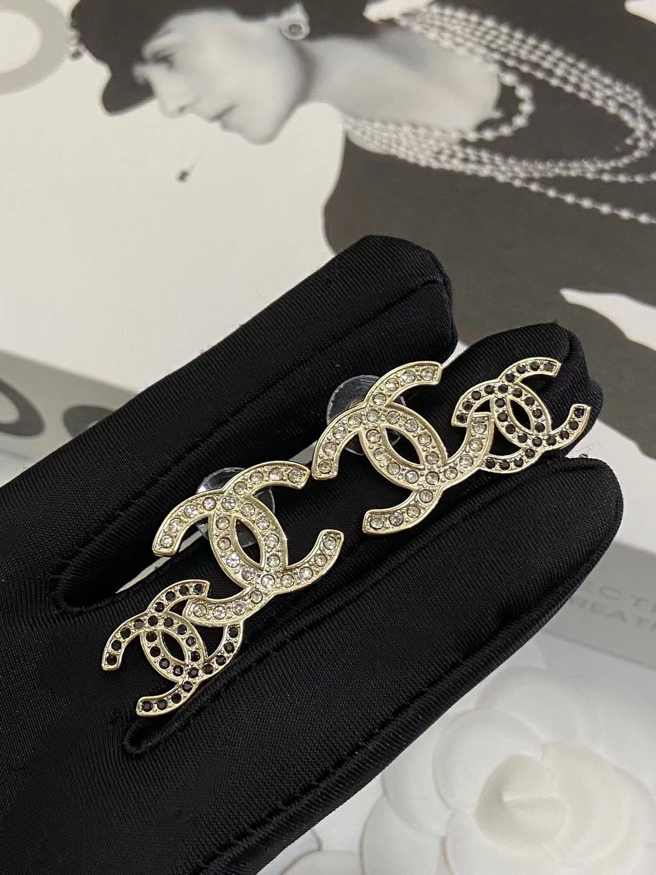 CHANE1 白黒ダイヤモンド ピアス+ネックレス 2点セット【50％割引+送料無料】