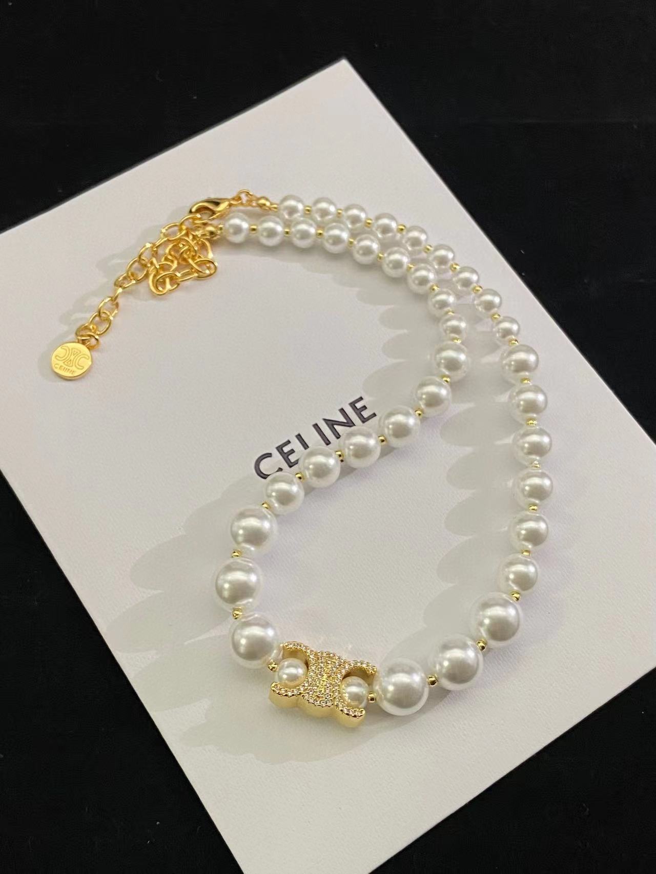 CEL1NE 凱旋門パールネックレス【50％割引+送料無料】