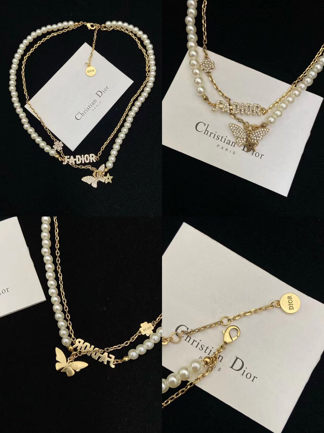 DI0R二層ビーパールネックレス【50％割引+送料無料】