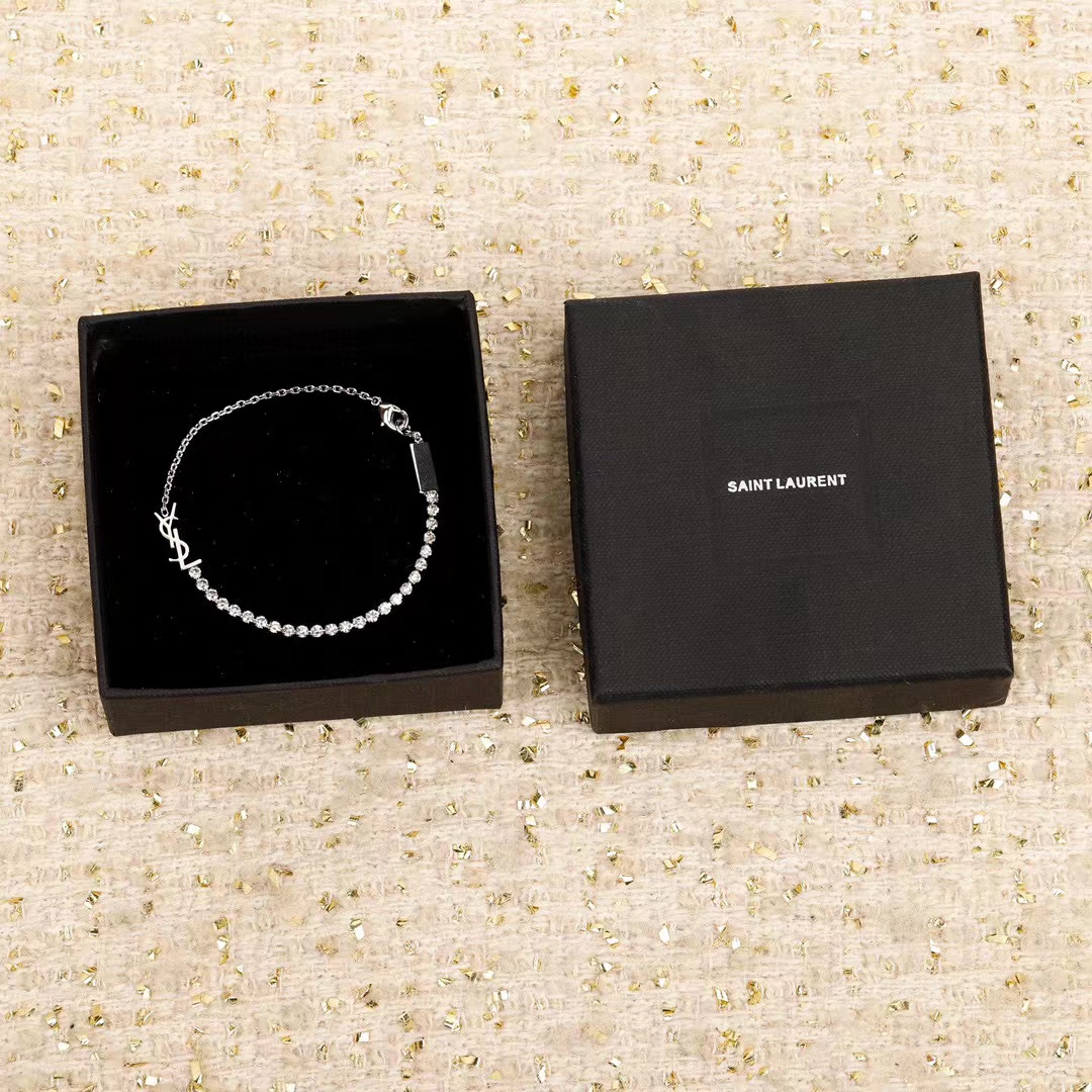 YSLレタークラシックダイヤモンドブレスレット【50％割引+送料無料】
