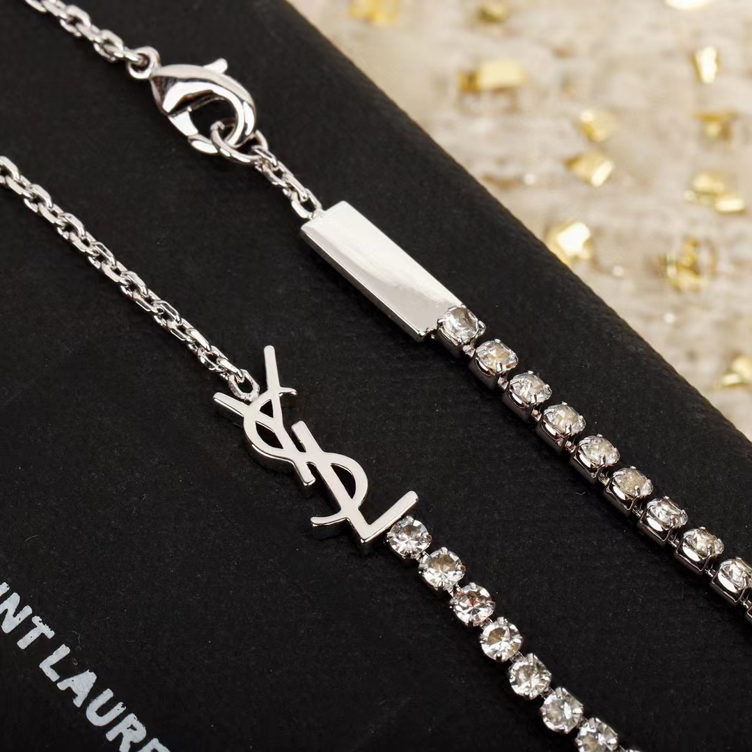 YSLレタークラシックダイヤモンドブレスレット【50％割引+送料無料】