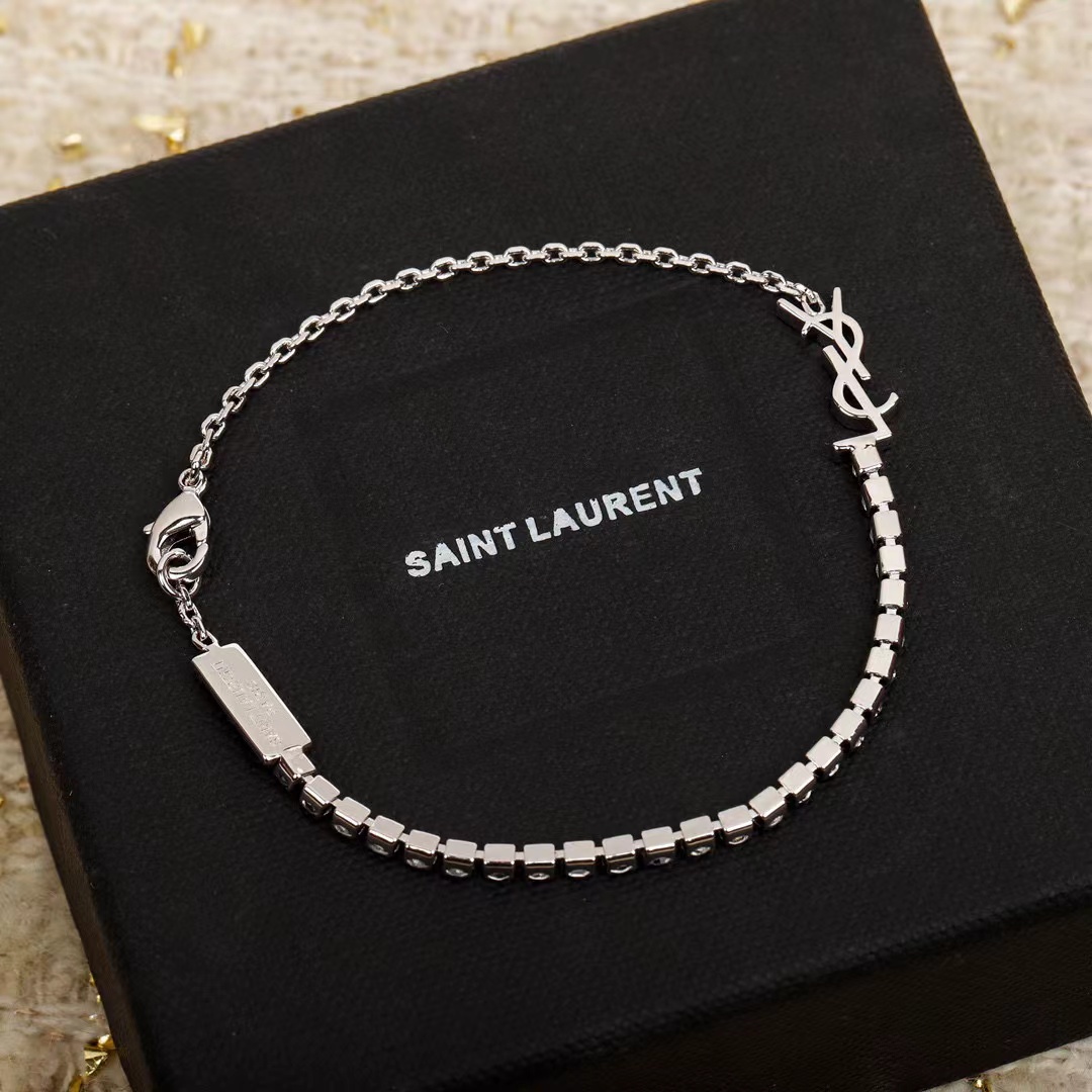 YSLレタークラシックダイヤモンドブレスレット【50％割引+送料無料】