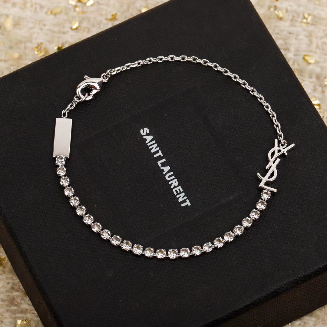 YSLレタークラシックダイヤモンドブレスレット【50％割引+送料無料】
