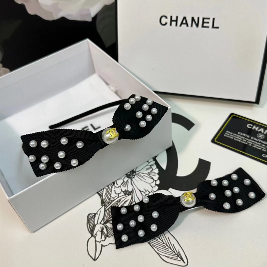 CHANE1 パールカチューシャとヘアピンの2点セット【50％割引+送料無料】