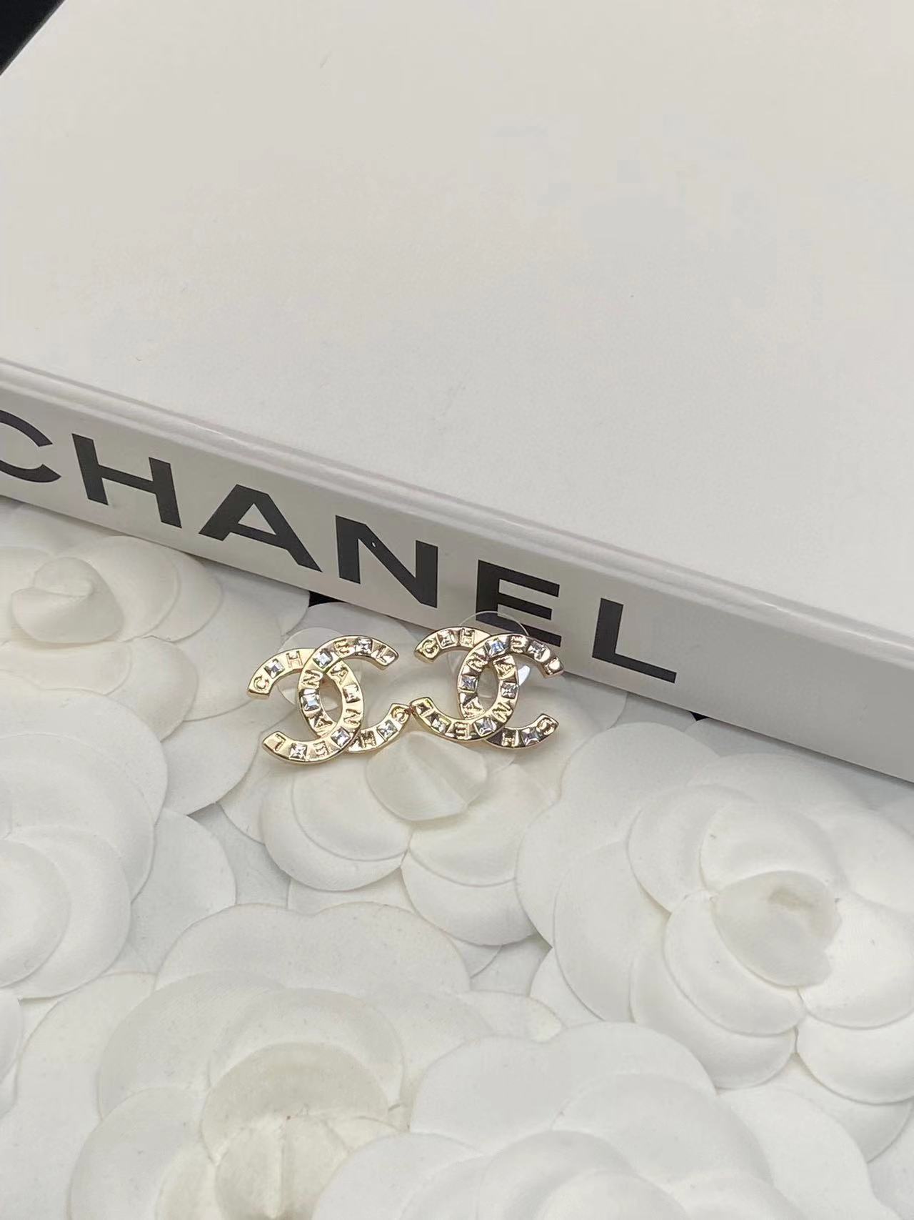 CHANE1 cc スクエアダイヤモンド ピアス+ネックレス 2点セット【 50%割引+送料無料】