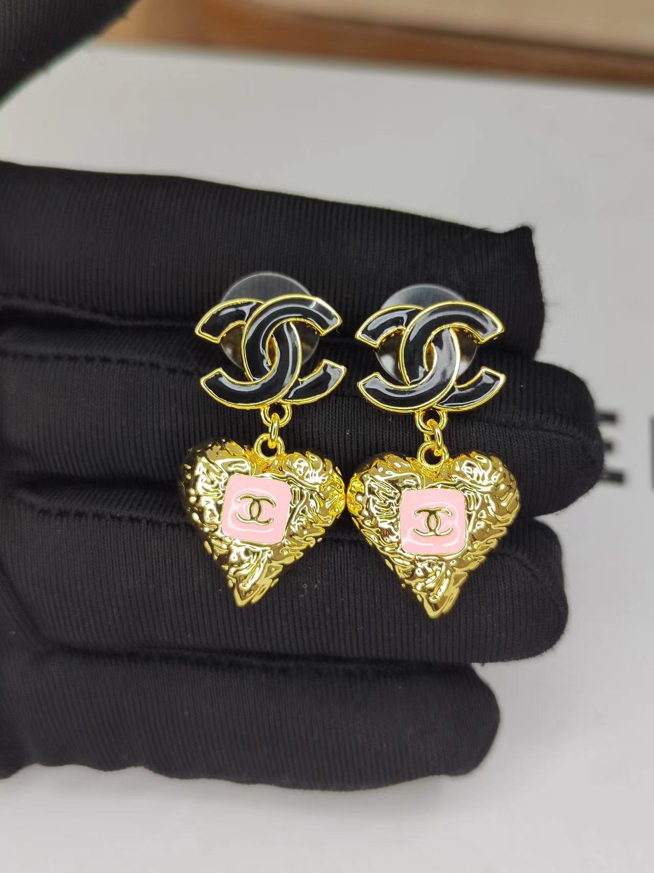 CHANE1 ダブルC オイルドロップピアス【 50％割引+送料無料】
