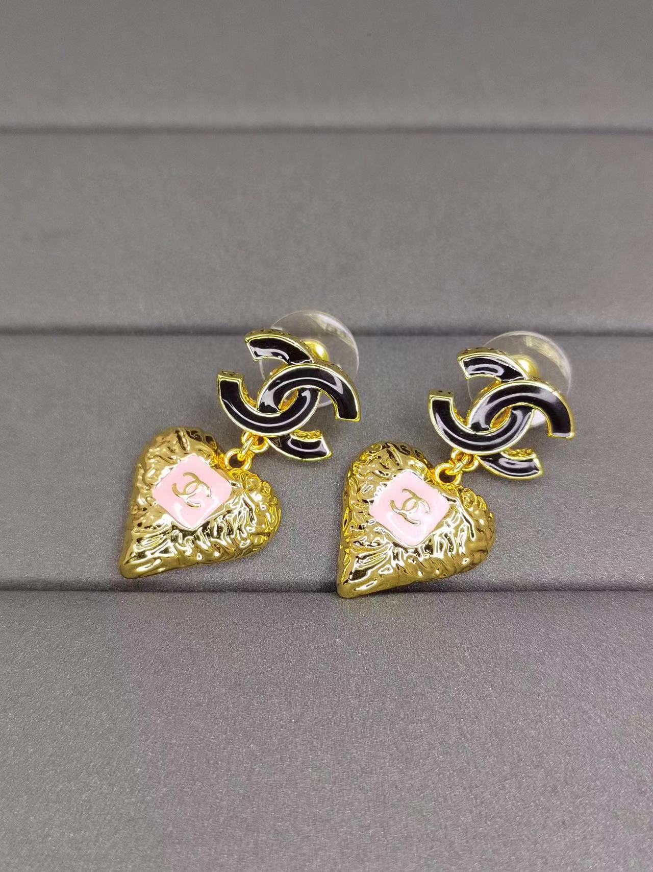 CHANE1 ダブルC オイルドロップピアス【 50％割引+送料無料】