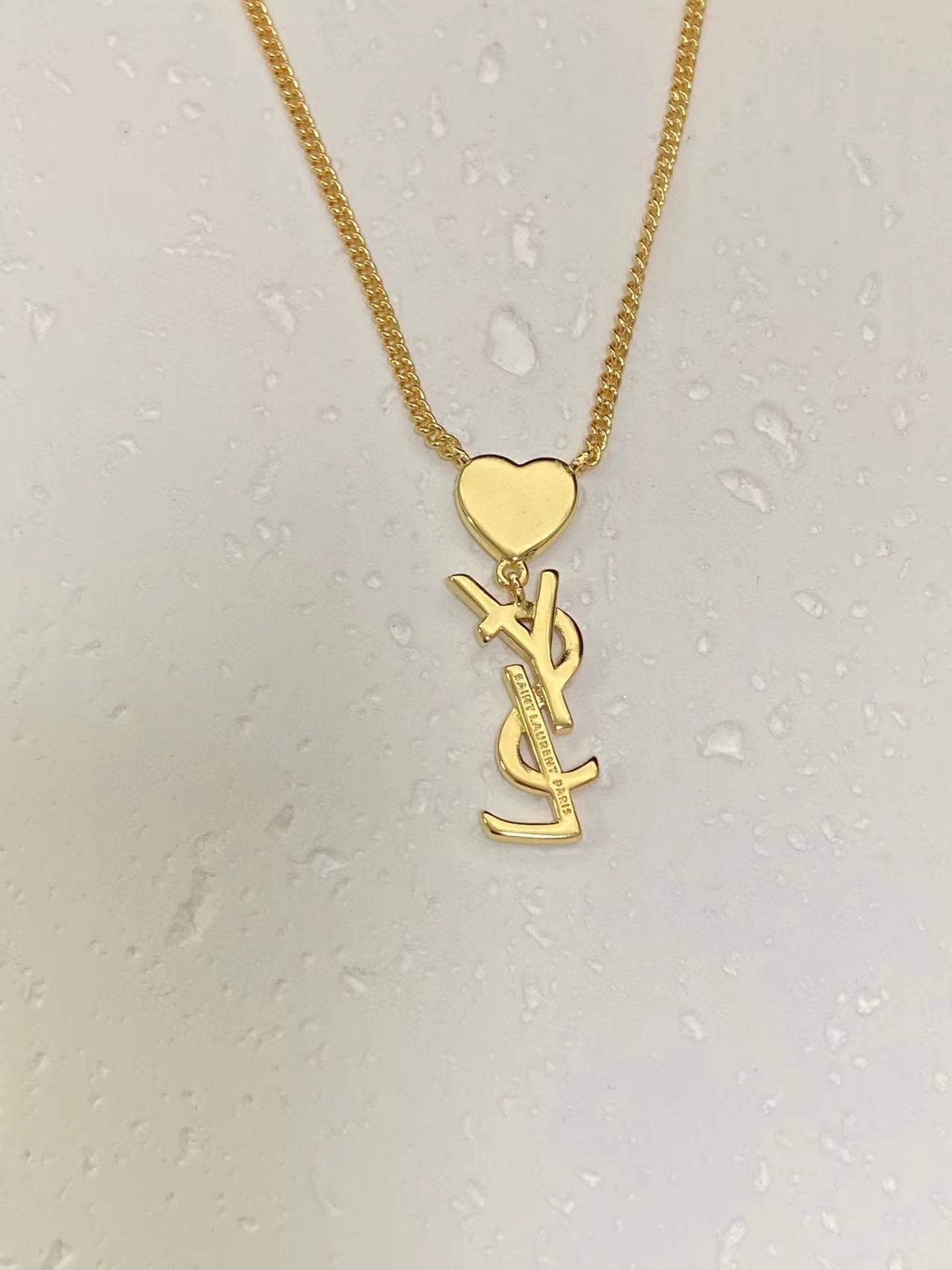 YSL ダイヤモンド ハート ネックレス【50％割引+送料無料】