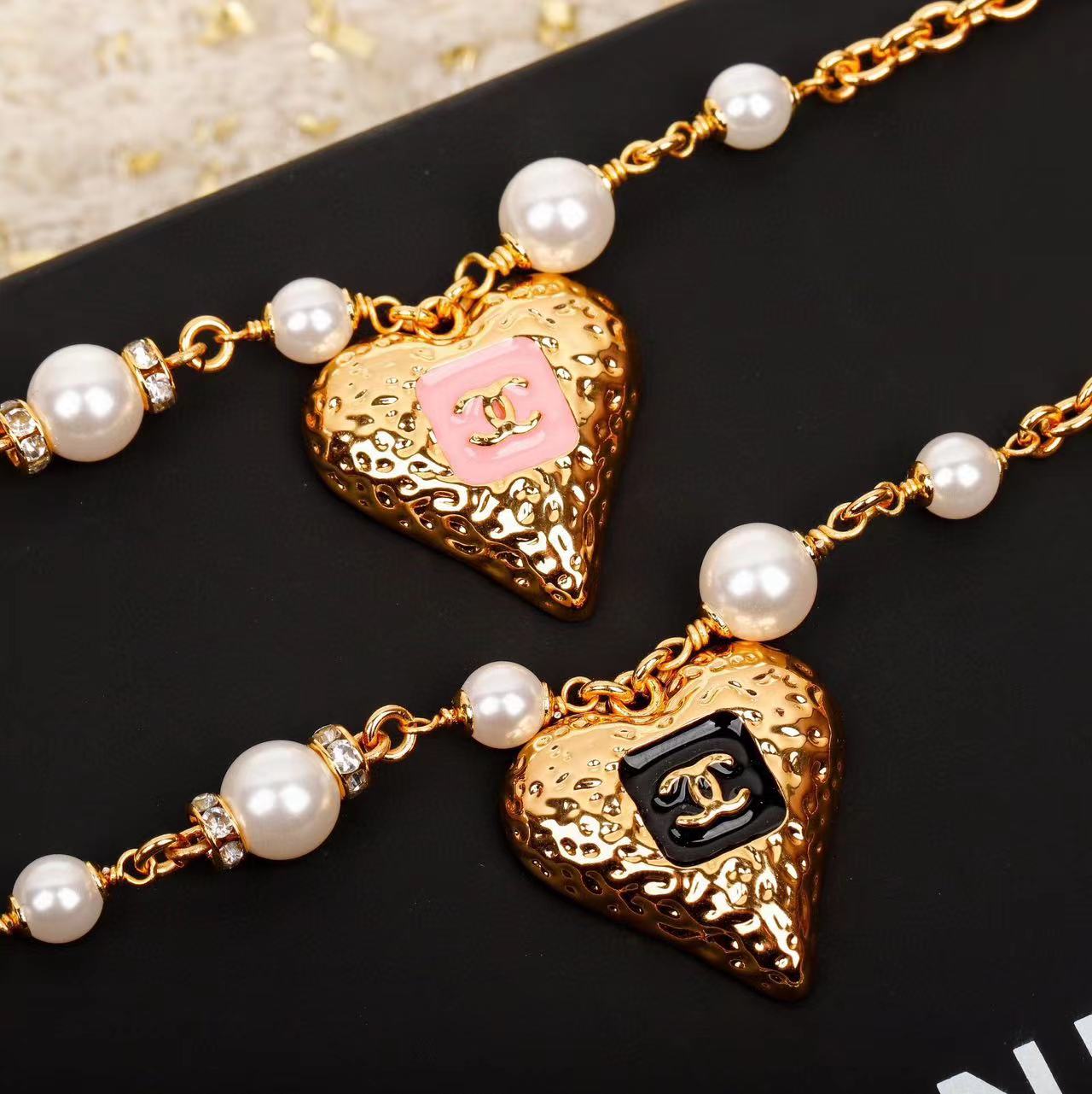 CHANE1 ハートパールネックレス【50％割引+送料無料】