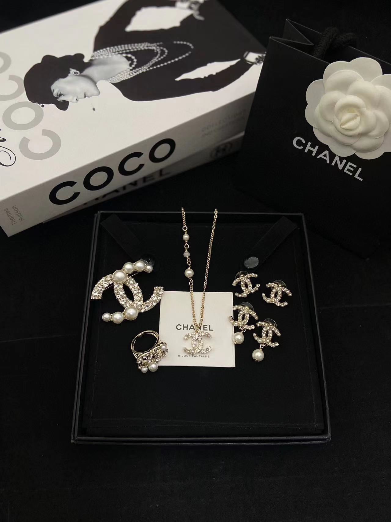 CHANE1 パール＆ダイヤモンド 5点セット【50％割引+送料無料】