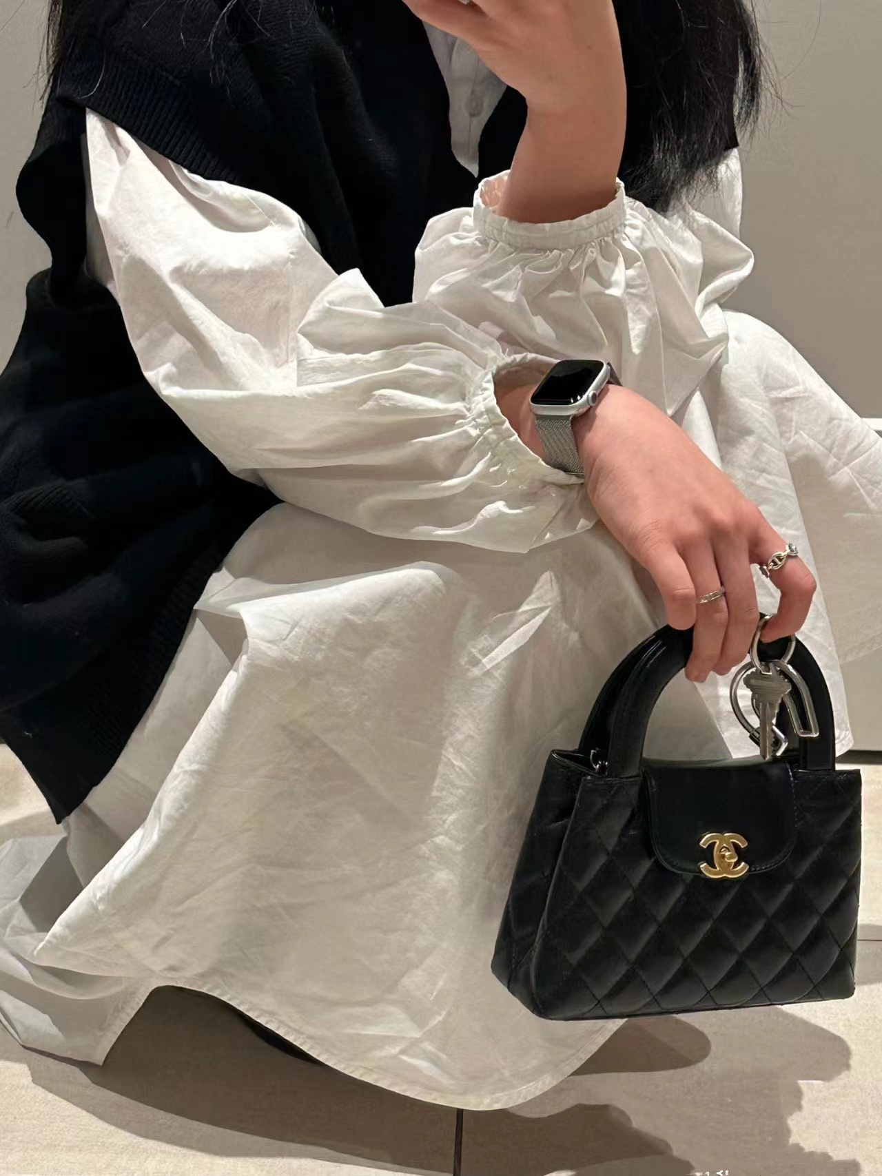 CHANE1 23K kelly チェーン ハンドバッグ【50％割引+送料無料】