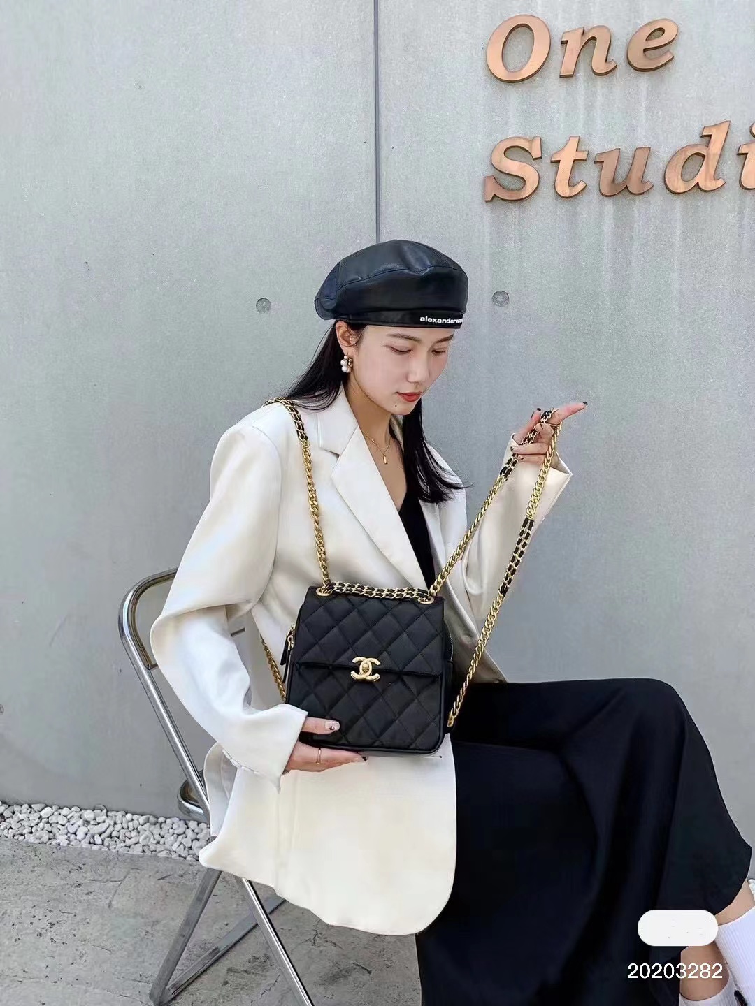 CHANE1 チェーンロゴ バックパック【50％割引+送料無料】