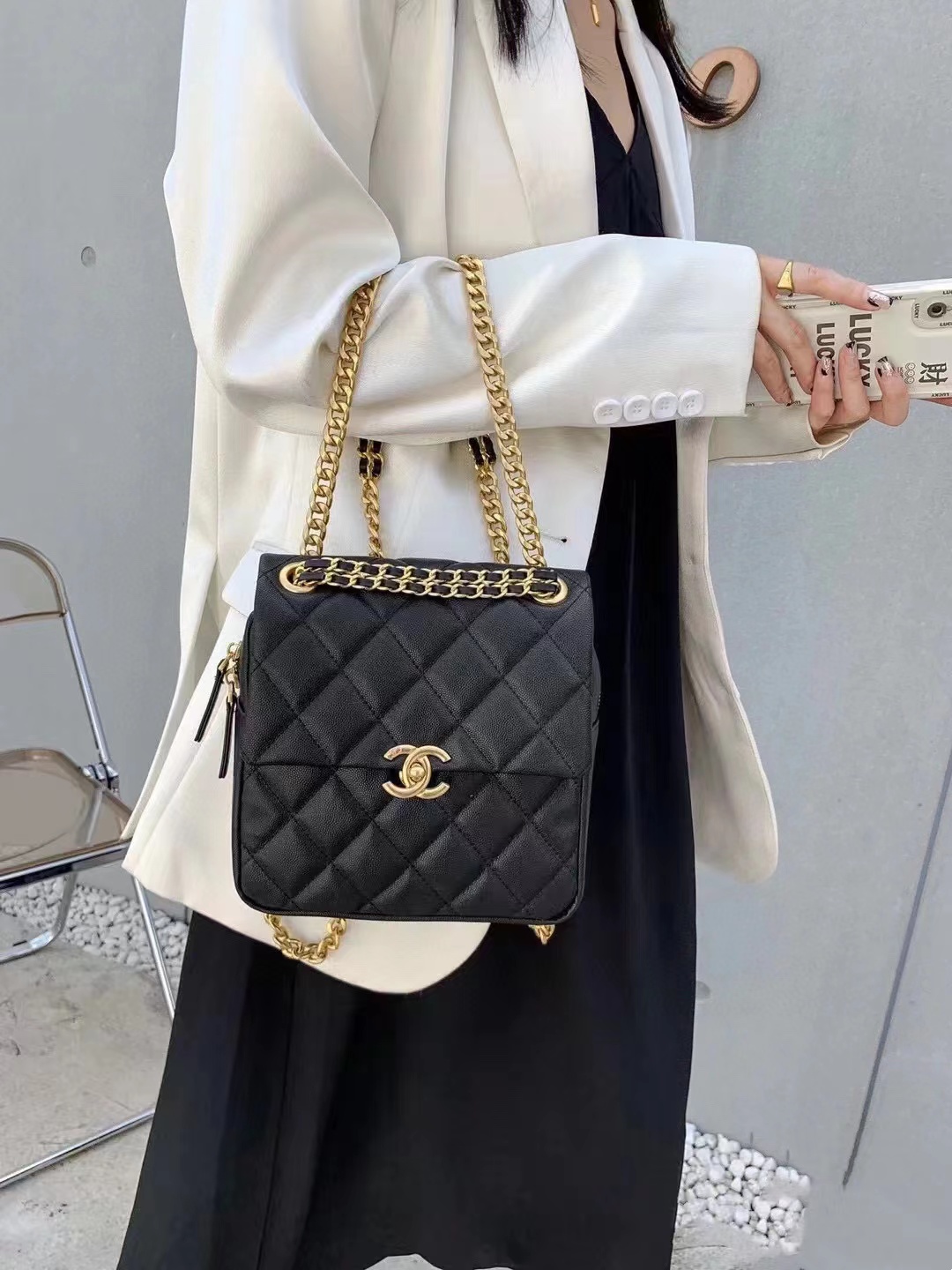 CHANE1 チェーンロゴ バックパック【50%割引+送料無料】