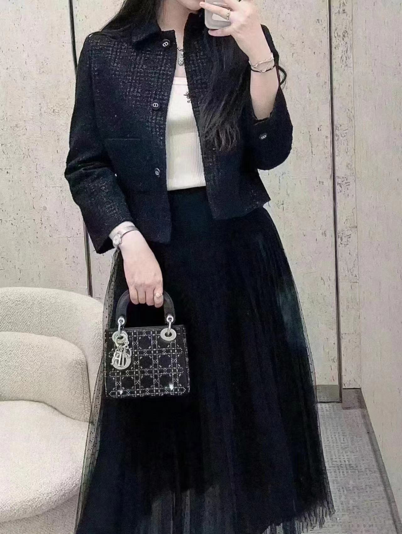 DI0R ラインストーンサテンハンドバッグ【50％割引+送料無料】