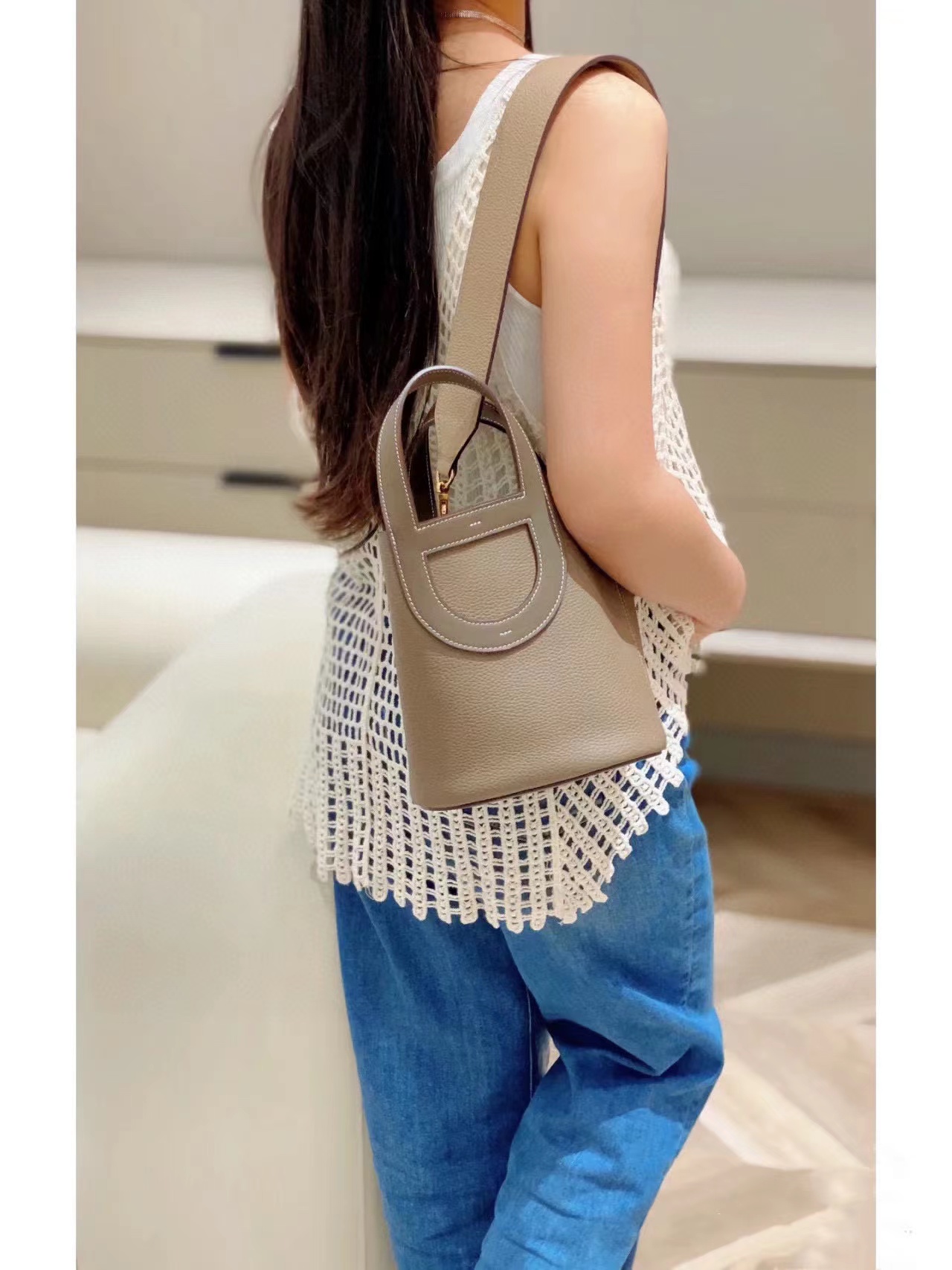 HERME5 豚鼻野菜かごハンドバッグ【50％割引+送料無料】