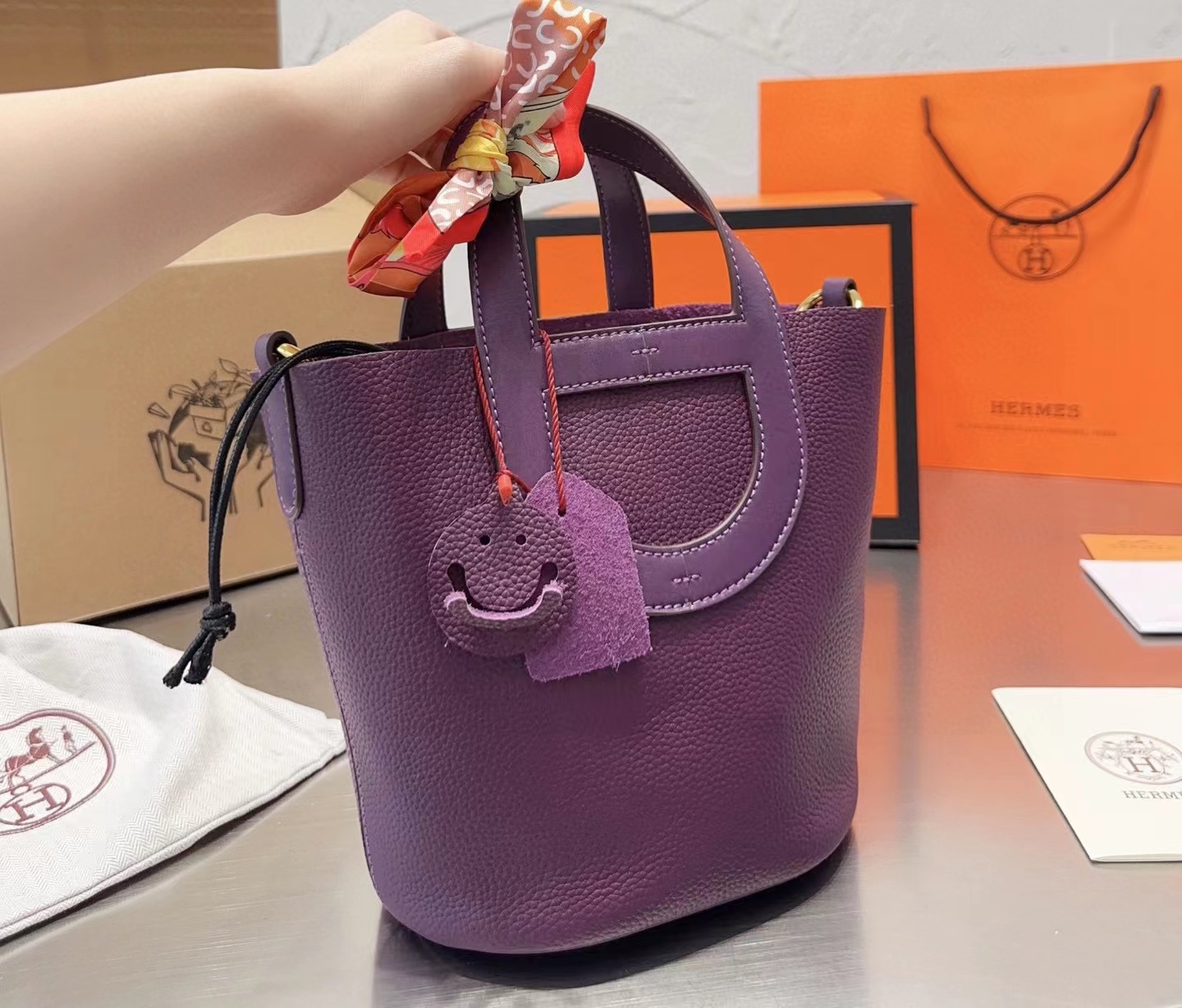 HERME5 豚鼻野菜かごハンドバッグ【50％割引+送料無料】