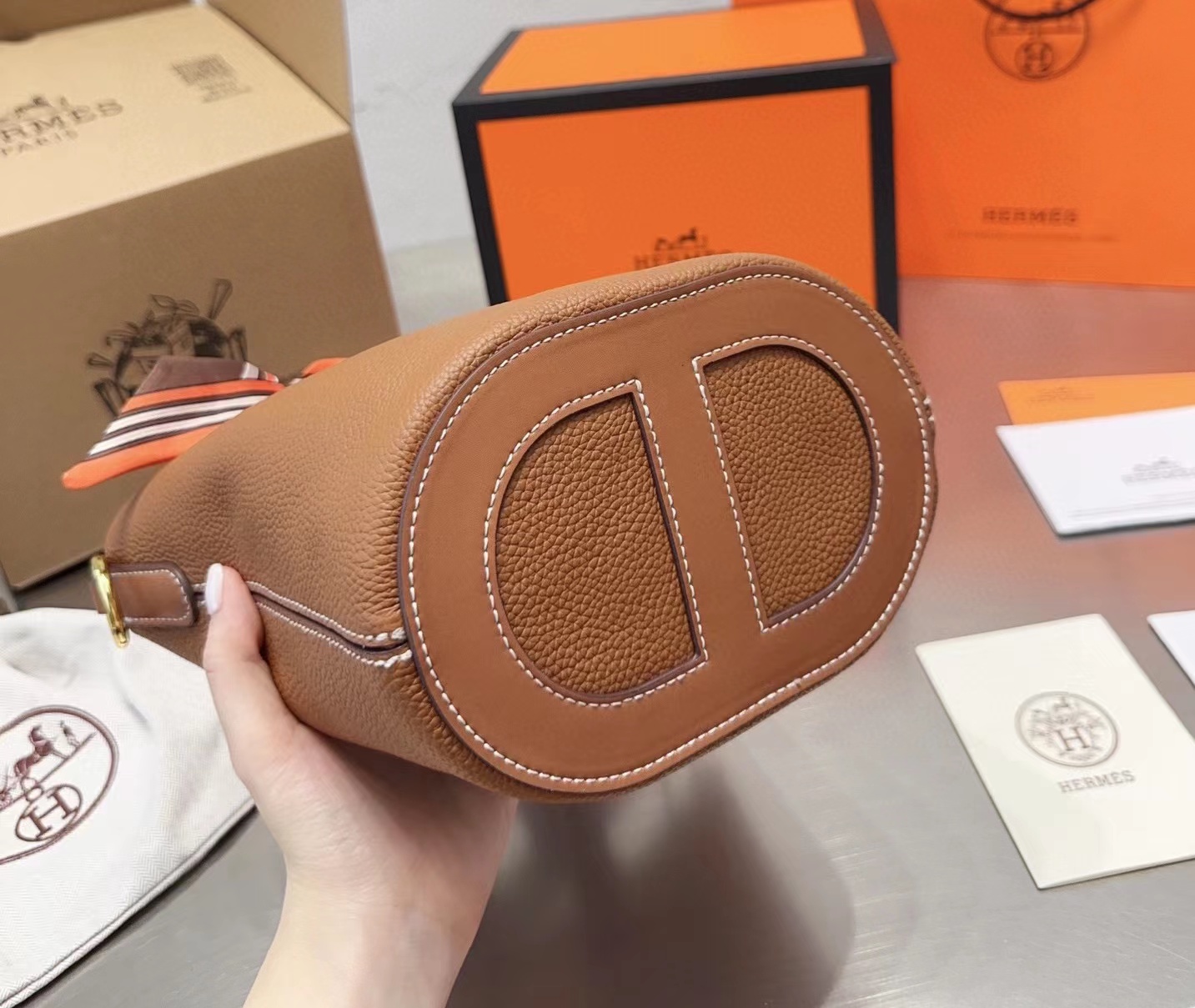 HERME5 豚鼻野菜かごハンドバッグ【50％割引+送料無料】