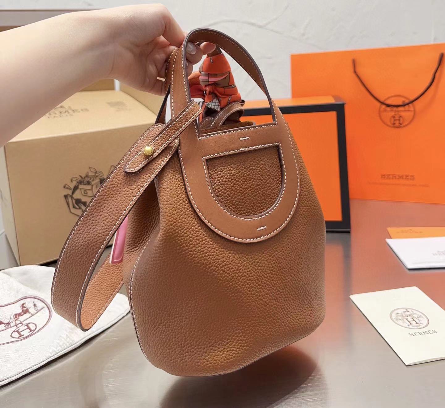 HERME5 豚鼻野菜かごハンドバッグ【50％割引+送料無料】