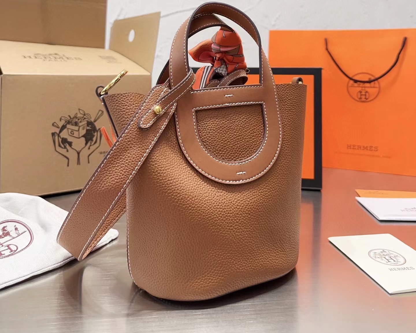 HERME5 豚鼻野菜かごハンドバッグ【50％割引+送料無料】