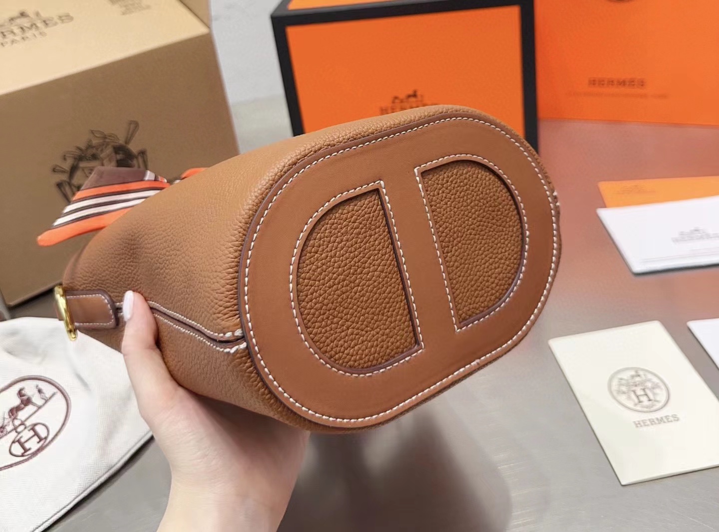 HERME5 豚鼻野菜かごハンドバッグ【50％割引+送料無料】