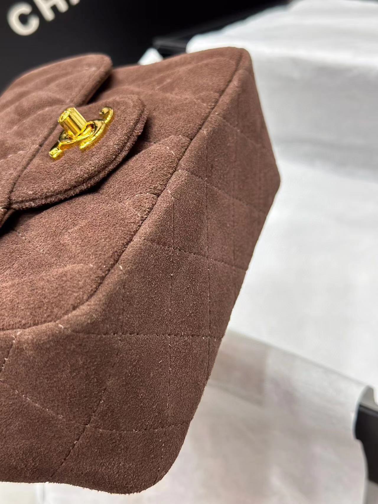 CHANE1 つや消しダブルチェーンハンドバッグ【50%割引+送料無料】