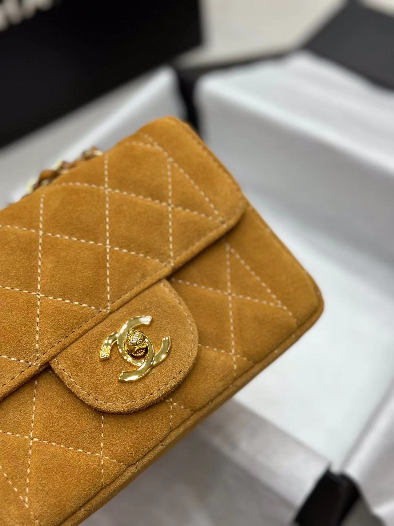 CHANE1 つや消しダブルチェーンハンドバッグ【50%割引+送料無料】