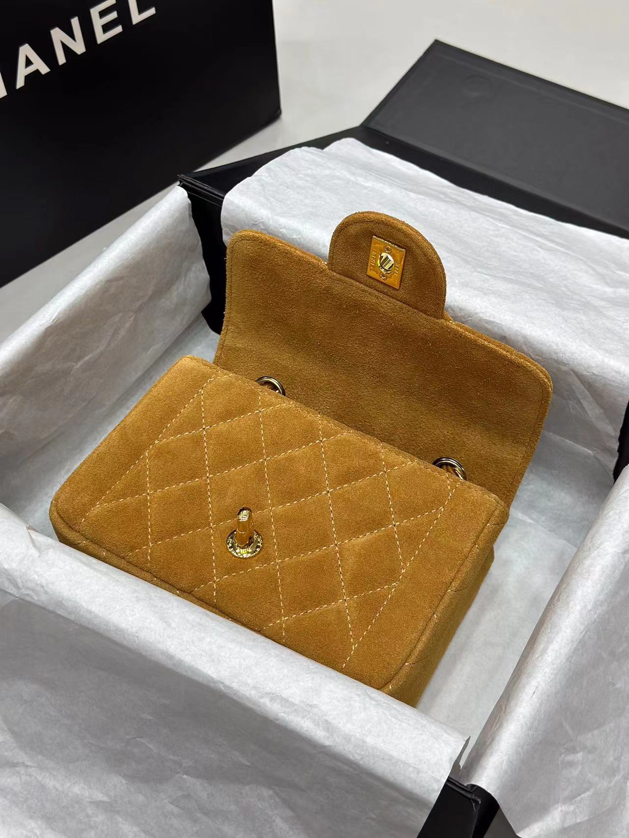 CHANE1 つや消しダブルチェーンハンドバッグ【50%割引+送料無料】