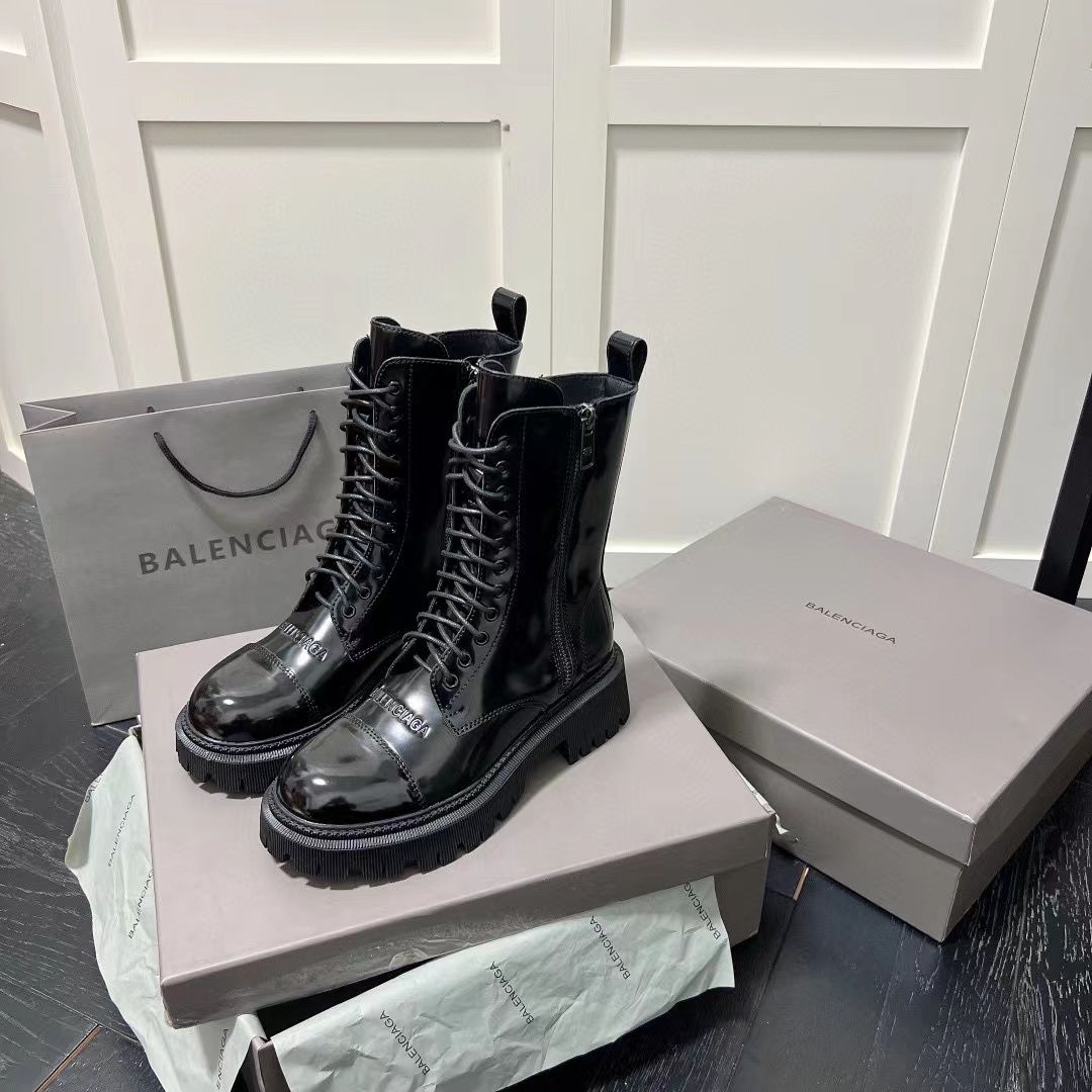 BALENC1AG レースアップ ジッパー マーティン ブーツ【50％割引+送料無料】